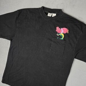 VTG Disney‎ Fantasia T-Shirt Adult 2XL Hyacinth Hippo Ben Ali Gator Pocket Y2k